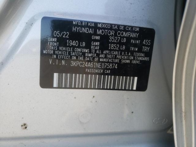 Photo 12 VIN: 3KPC24A61NE175874 - HYUNDAI ACCENT 