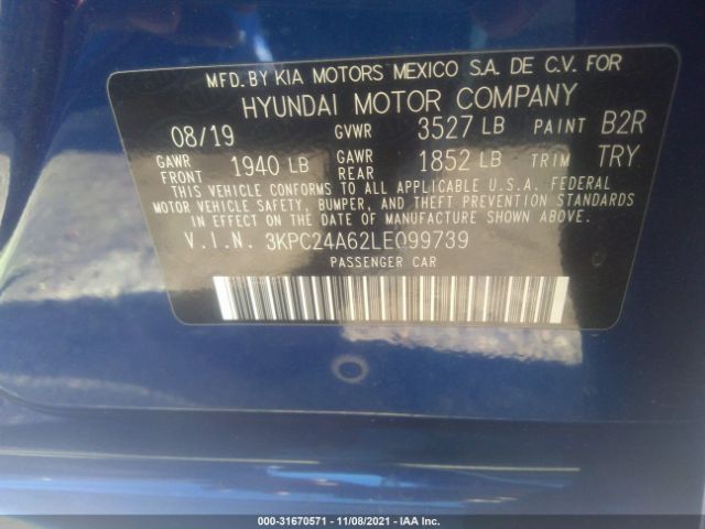 Photo 8 VIN: 3KPC24A62LE099739 - HYUNDAI ACCENT 