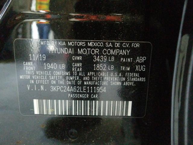 Photo 9 VIN: 3KPC24A62LE111954 - HYUNDAI ACCENT SE 