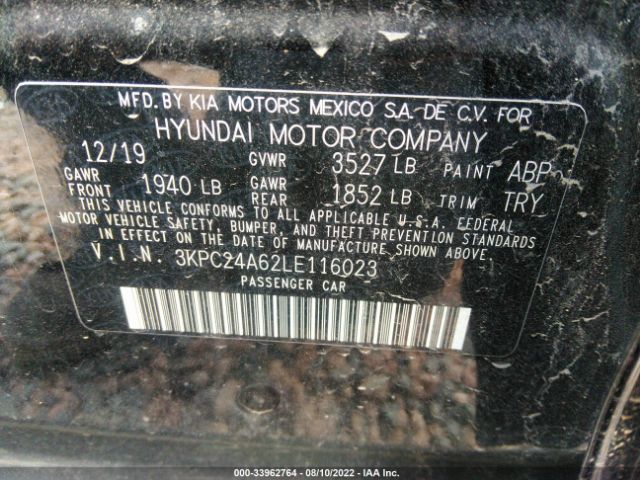 Photo 8 VIN: 3KPC24A62LE116023 - HYUNDAI ACCENT 