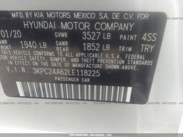 Photo 8 VIN: 3KPC24A62LE118225 - HYUNDAI ACCENT 