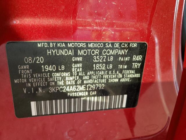 Photo 11 VIN: 3KPC24A62ME129792 - HYUNDAI ACCENT SE 