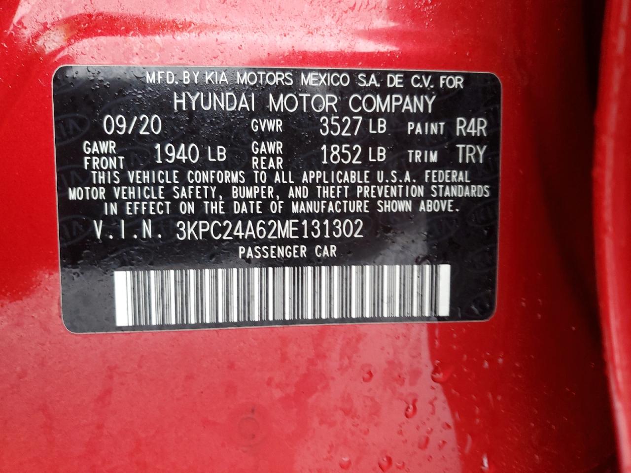 Photo 11 VIN: 3KPC24A62ME131302 - HYUNDAI ACCENT 