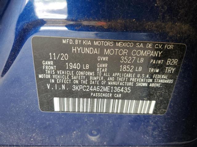 Photo 11 VIN: 3KPC24A62ME136435 - HYUNDAI ACCENT SE 