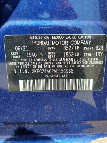 Photo 12 VIN: 3KPC24A62ME151968 - HYUNDAI ACCENT 