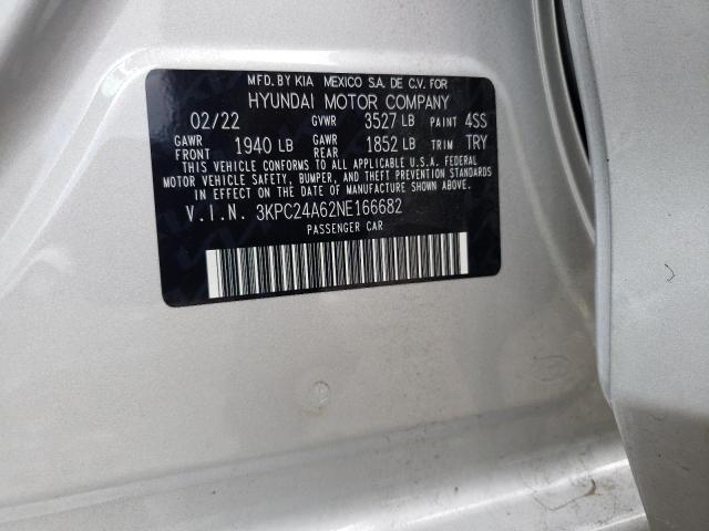 Photo 9 VIN: 3KPC24A62NE166682 - HYUNDAI ACCENT SE 