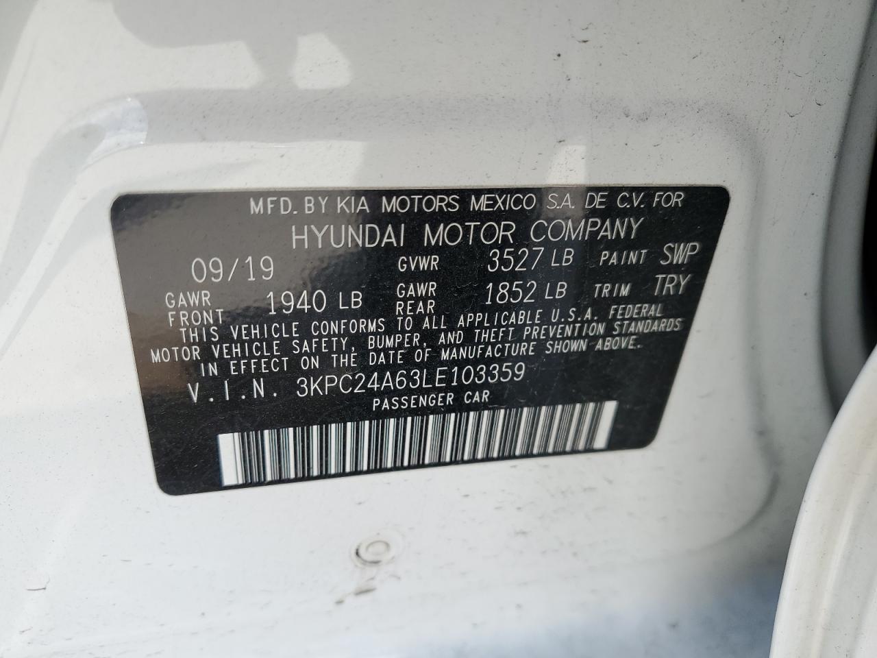 Photo 11 VIN: 3KPC24A63LE103359 - HYUNDAI ACCENT 