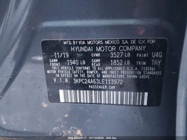 Photo 8 VIN: 3KPC24A63LE113972 - HYUNDAI ACCENT 