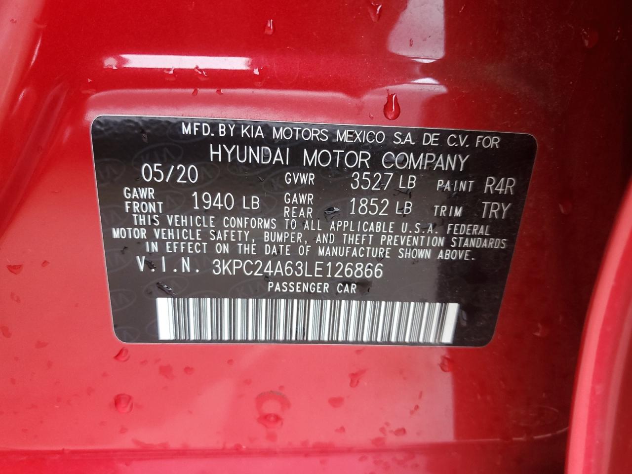 Photo 12 VIN: 3KPC24A63LE126866 - HYUNDAI ACCENT 