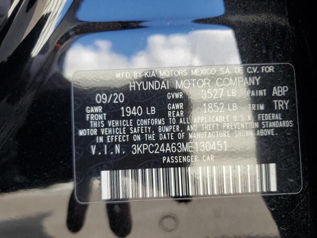 Photo 11 VIN: 3KPC24A63ME130451 - HYUNDAI ACCENT SE 