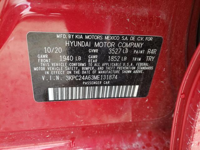 Photo 11 VIN: 3KPC24A63ME131874 - HYUNDAI ACCENT 