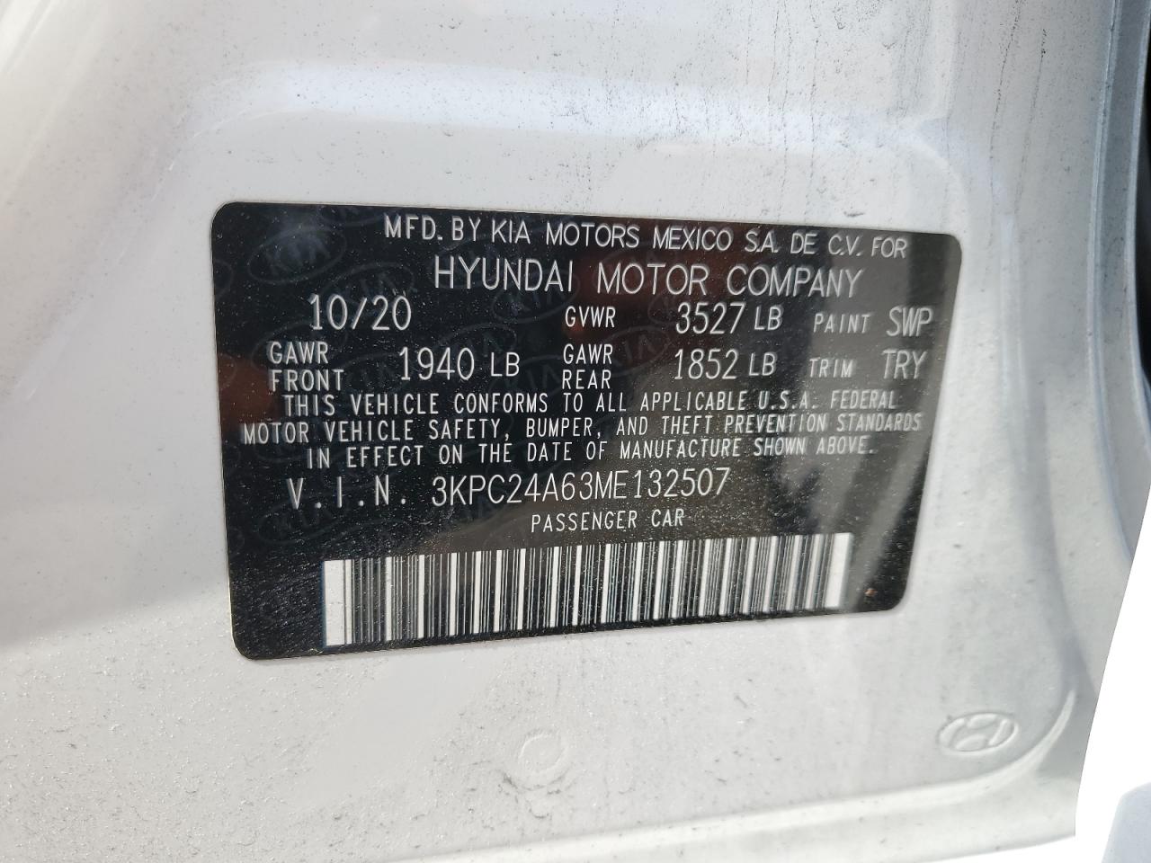 Photo 12 VIN: 3KPC24A63ME132507 - HYUNDAI ACCENT 