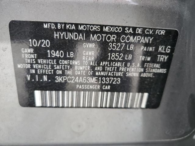 Photo 9 VIN: 3KPC24A63ME133723 - HYUNDAI ACCENT SE 