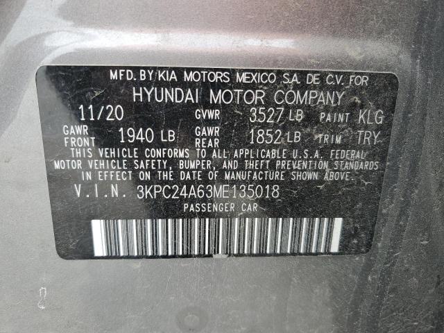 Photo 11 VIN: 3KPC24A63ME135018 - HYUNDAI ACCENT SE 