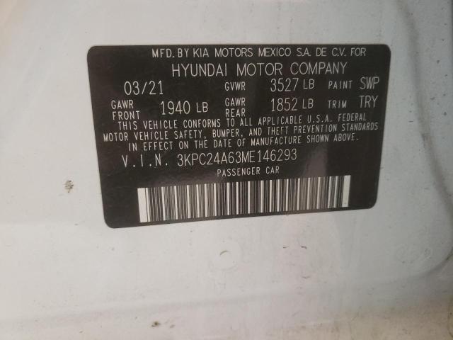 Photo 9 VIN: 3KPC24A63ME146293 - HYUNDAI ACCENT SE 