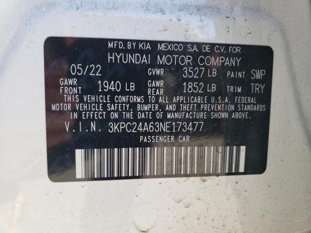 Photo 11 VIN: 3KPC24A63NE173477 - HYUNDAI ACCENT 