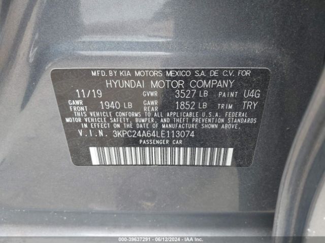 Photo 8 VIN: 3KPC24A64LE113074 - HYUNDAI ACCENT 