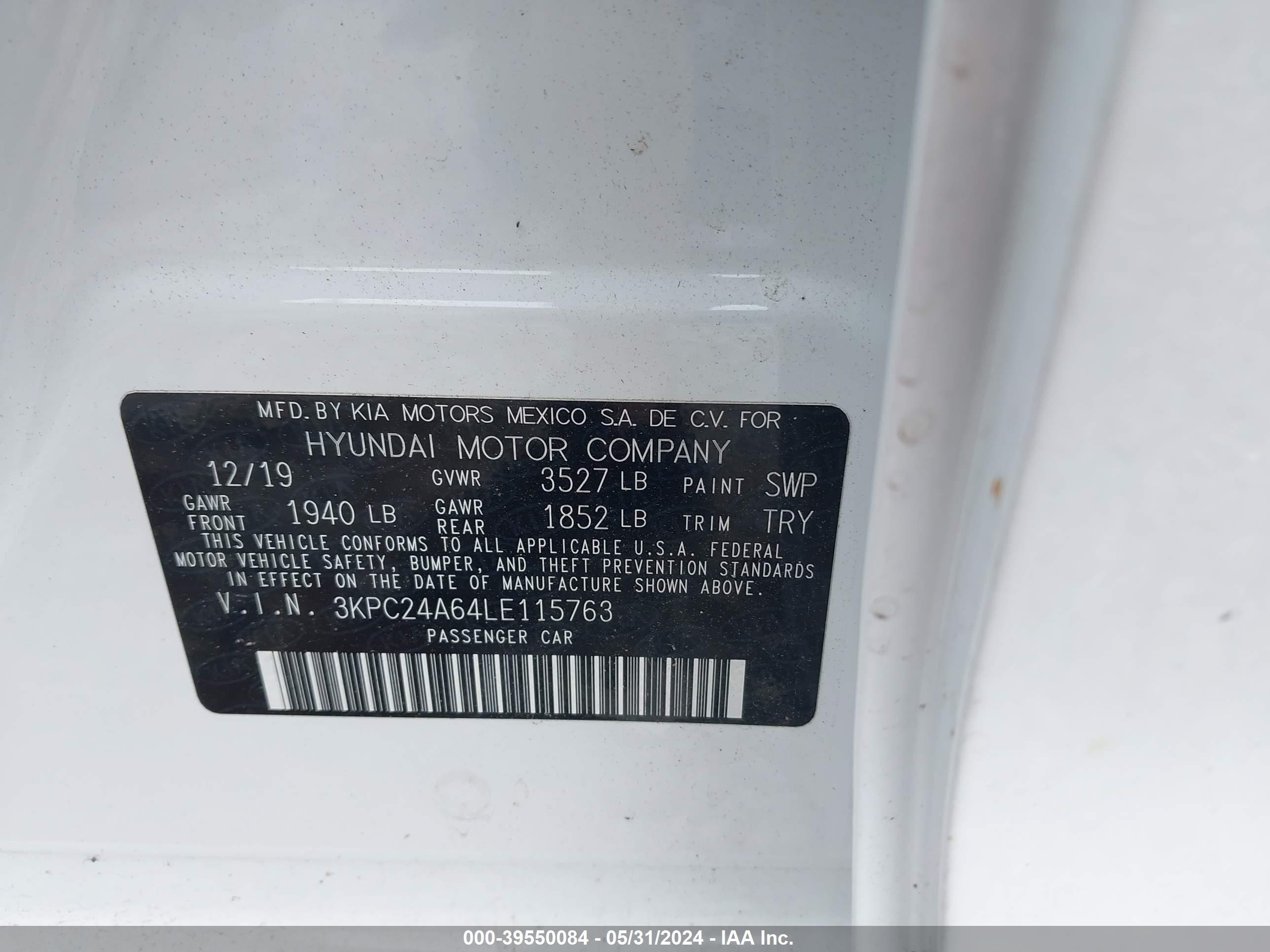 Photo 8 VIN: 3KPC24A64LE115763 - HYUNDAI ACCENT 