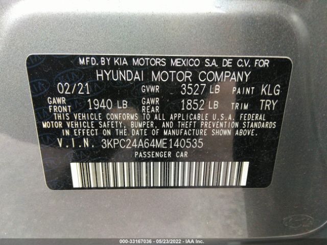 Photo 8 VIN: 3KPC24A64ME140535 - HYUNDAI ACCENT 