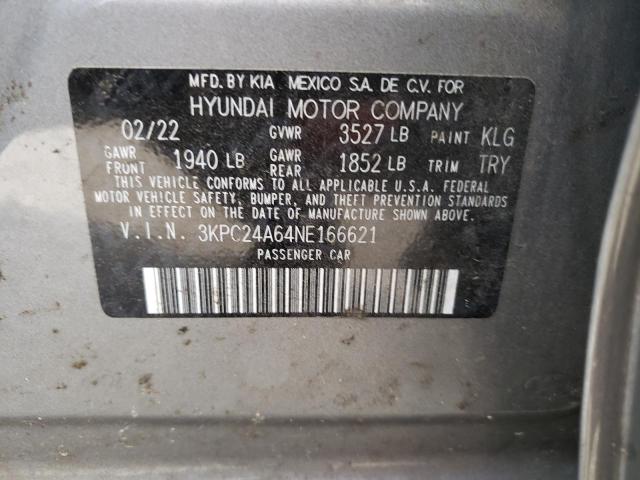 Photo 11 VIN: 3KPC24A64NE166621 - HYUNDAI ACCENT 