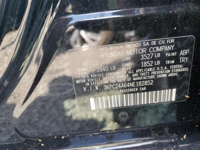 Photo 12 VIN: 3KPC24A64NE182852 - HYUNDAI ACCENT SE 