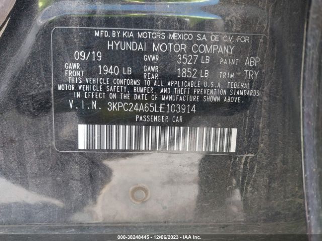 Photo 8 VIN: 3KPC24A65LE103914 - HYUNDAI ACCENT 