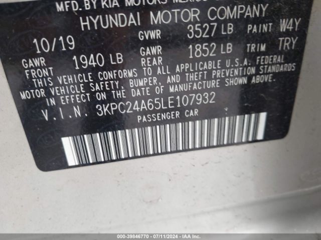 Photo 8 VIN: 3KPC24A65LE107932 - HYUNDAI ACCENT 