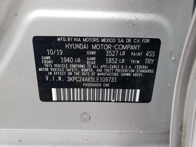 Photo 11 VIN: 3KPC24A65LE109731 - HYUNDAI ACCENT SE 