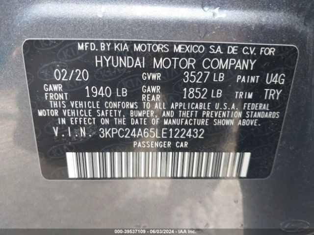 Photo 8 VIN: 3KPC24A65LE122432 - HYUNDAI ACCENT 