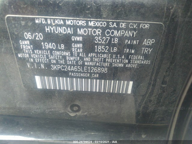 Photo 8 VIN: 3KPC24A65LE126898 - HYUNDAI ACCENT 