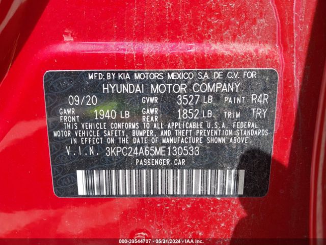 Photo 8 VIN: 3KPC24A65ME130533 - HYUNDAI ACCENT 