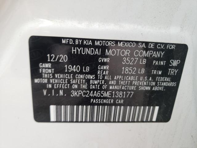 Photo 9 VIN: 3KPC24A65ME138177 - HYUNDAI ACCENT SE 