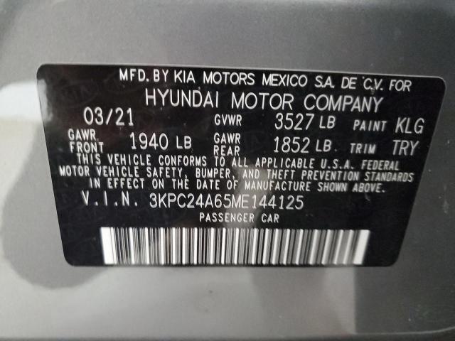 Photo 12 VIN: 3KPC24A65ME144125 - HYUNDAI ACCENT 