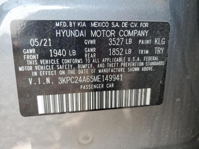 Photo 11 VIN: 3KPC24A65ME149941 - HYUNDAI ACCENT SE 