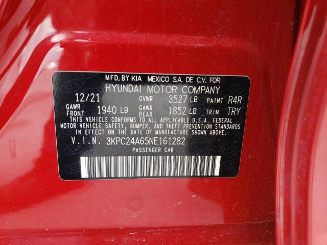 Photo 12 VIN: 3KPC24A65NE161282 - HYUNDAI ACCENT 