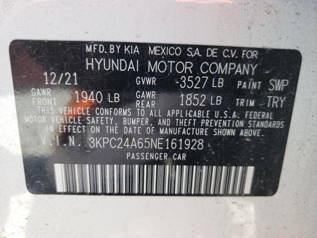 Photo 9 VIN: 3KPC24A65NE161928 - HYUNDAI ACCENT 