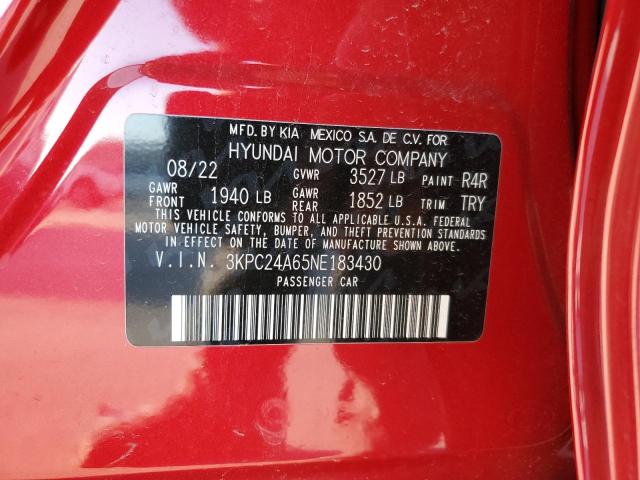 Photo 11 VIN: 3KPC24A65NE183430 - HYUNDAI ACCENT 