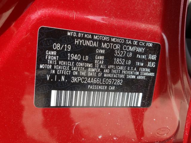 Photo 9 VIN: 3KPC24A66LE097282 - HYUNDAI ACCENT SE 