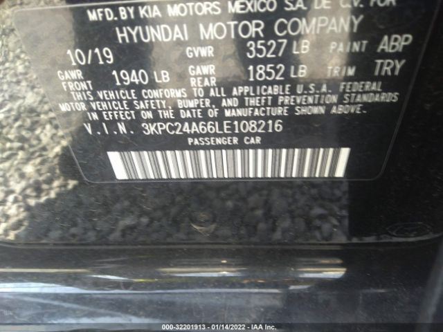 Photo 8 VIN: 3KPC24A66LE108216 - HYUNDAI ACCENT 