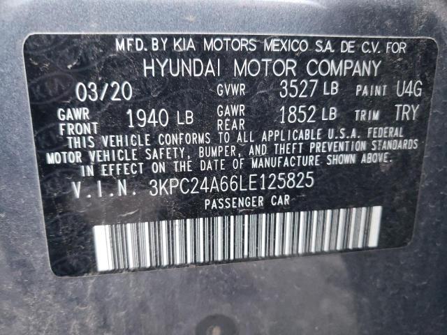 Photo 11 VIN: 3KPC24A66LE125825 - HYUNDAI ACCENT SE 