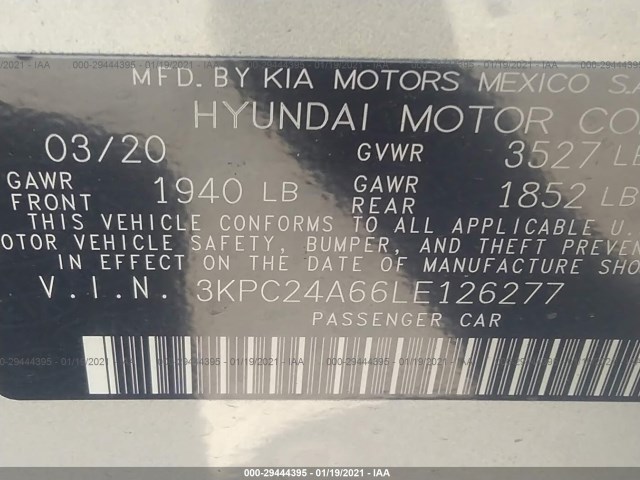 Photo 8 VIN: 3KPC24A66LE126277 - HYUNDAI ACCENT 