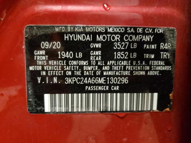 Photo 11 VIN: 3KPC24A66ME130296 - HYUNDAI ACCENT 