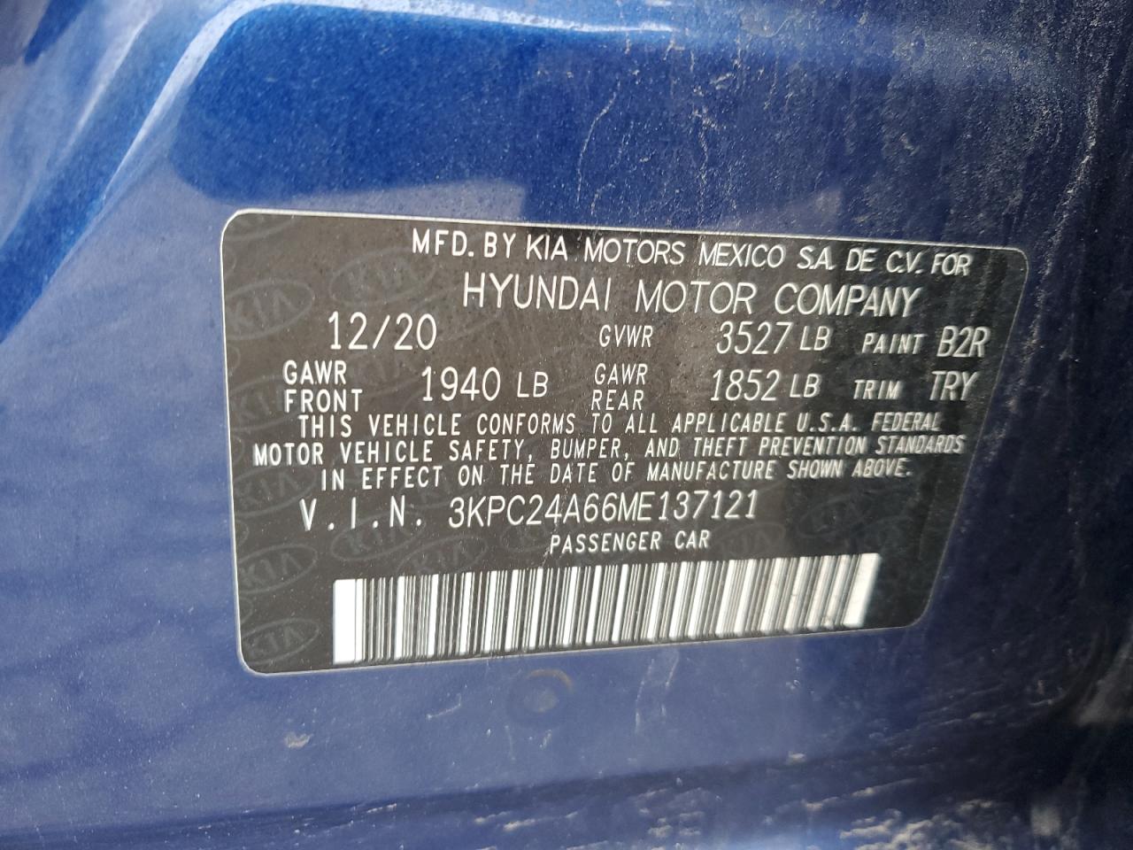 Photo 11 VIN: 3KPC24A66ME137121 - HYUNDAI ACCENT 