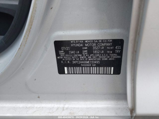 Photo 8 VIN: 3KPC24A66ME153495 - HYUNDAI ACCENT 