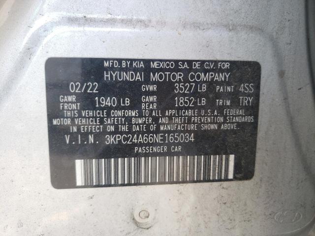 Photo 11 VIN: 3KPC24A66NE165034 - HYUNDAI ACCENT 