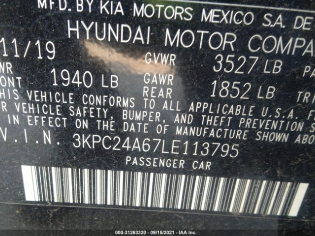 Photo 8 VIN: 3KPC24A67LE113795 - HYUNDAI ACCENT 