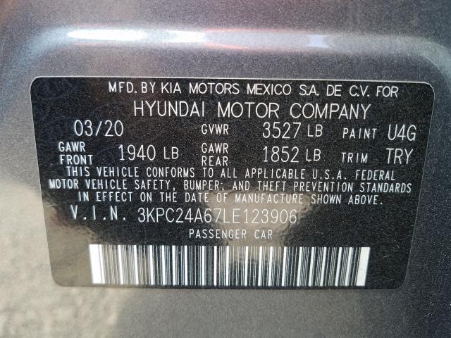 Photo 9 VIN: 3KPC24A67LE123906 - HYUNDAI ACCENT SE 