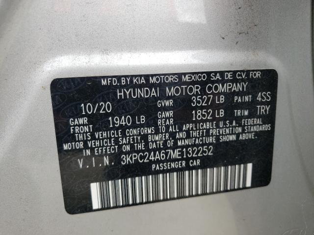 Photo 9 VIN: 3KPC24A67ME132252 - HYUNDAI ACCENT SE 