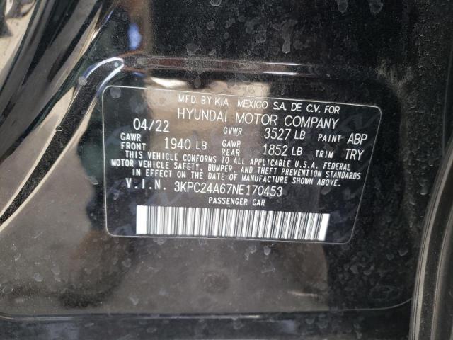 Photo 9 VIN: 3KPC24A67NE170453 - HYUNDAI ACCENT SE 