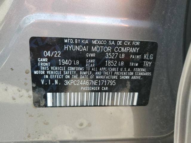 Photo 11 VIN: 3KPC24A67NE171795 - HYUNDAI ACCENT SE 